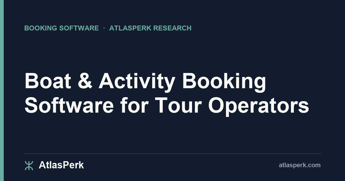 Boat & Activity Booking Software for Tour Operators