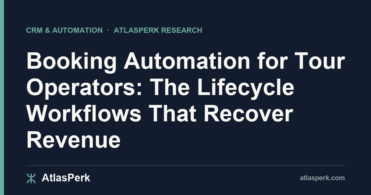 BLOG-BLA_cover Booking Automation for Tour Operators: The Lifecycle Workflows That Recover Revenue